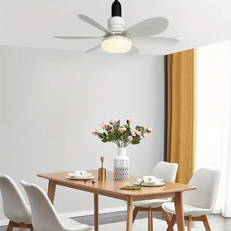 🏆🔥SmartBreez™ PRO 40W LED Ceiling Fan Light – 20.5” Ultra-Quiet with Remote 🎯 | For Bedroom 😴, Kitchen 👩‍🍳 & Garage 🛠️ – UK Ready! 🇬🇧