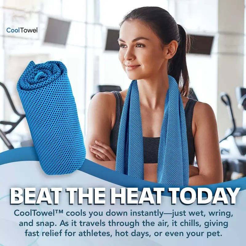 🎁Last Day Buy 1 Get 1 Free (Each only ￡4.49)❄️🔥Cold Sweat Towel You Can Use Anywhere, Anytime! Reusable Soft Absorbent Cooling Portable