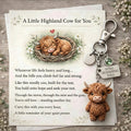 🐮A Little Highland Cows For You Keychain: Your Daily Reminder of Quiet Strength