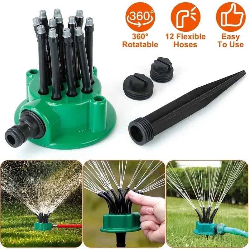 Buy 2 Free Shipping💦Adjustable Multi-Nozzle Lawn Sprinkler