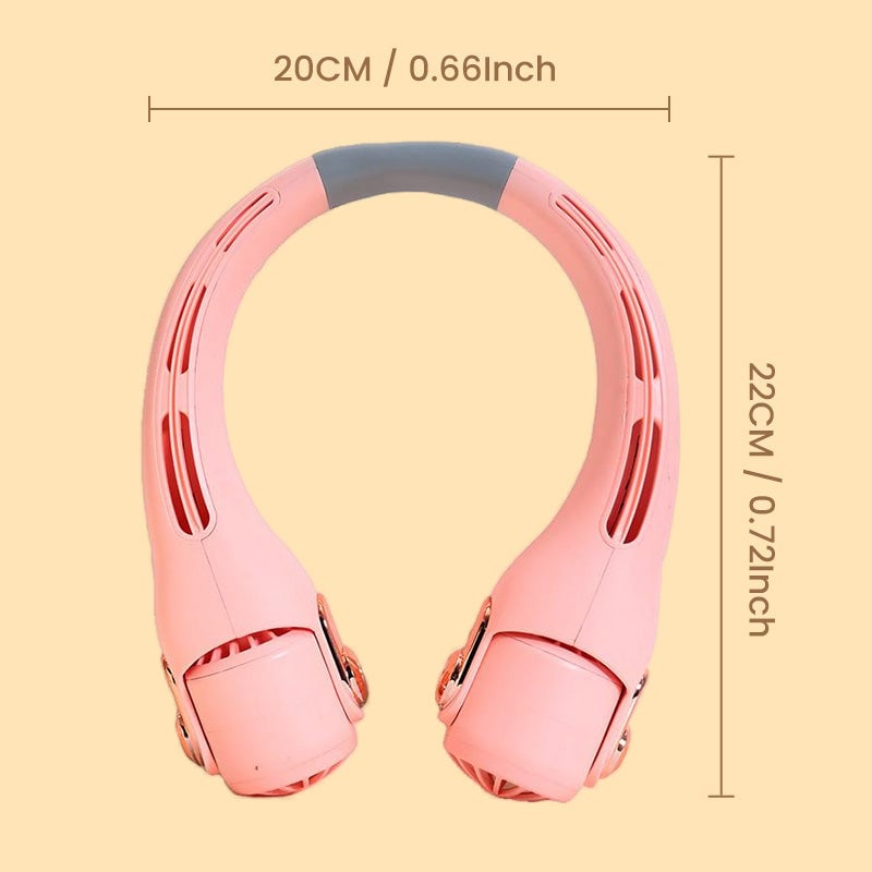 ⏰Last Day Special Price ￡13.99!!❄Neck Air Conditioner Fan – Ultra‑quiet, 360° rotating, 3 speeds. Hands‑free cooling, long battery. Summer essential! 😎🌬️