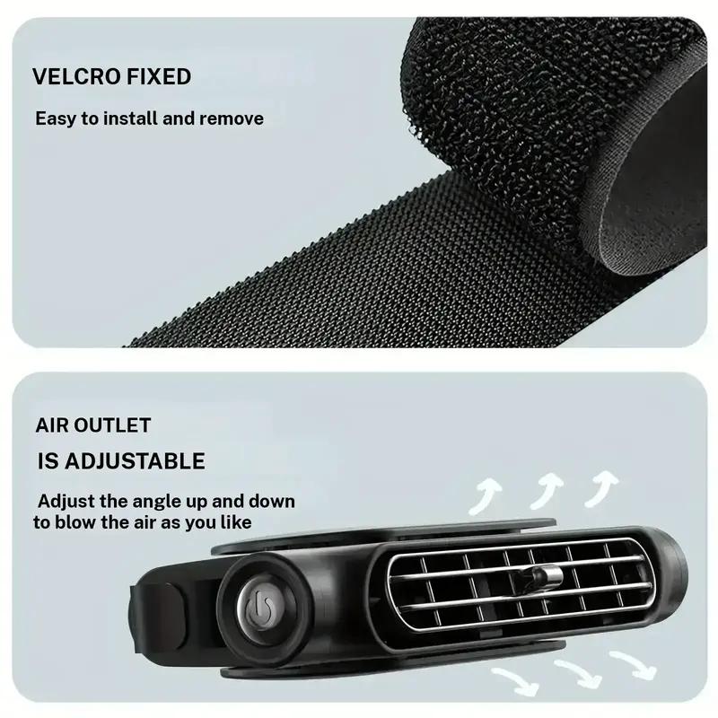 🔥LAST DAY SALE 49% OFF🏆BreezGo™ Car Seat Fan – 3-Speed Clip-On Fan | USB-C Charging⚡for Cars , Golf Buggies & Campervans