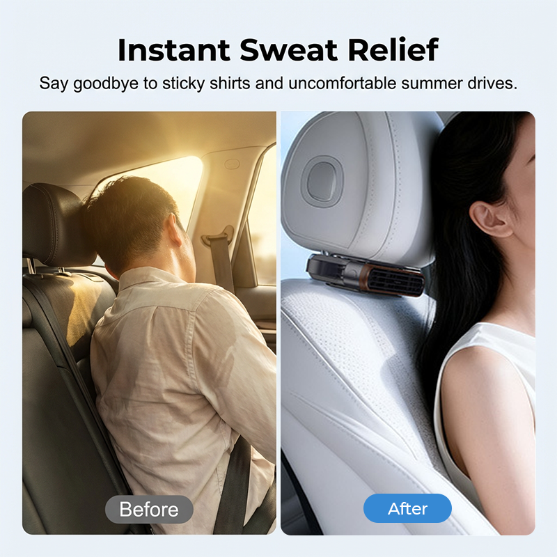 🔥LAST DAY SALE 49% OFF🏆BreezGo™ Car Seat Fan – 3-Speed Clip-On Fan | USB-C Charging⚡for Cars , Golf Buggies & Campervans
