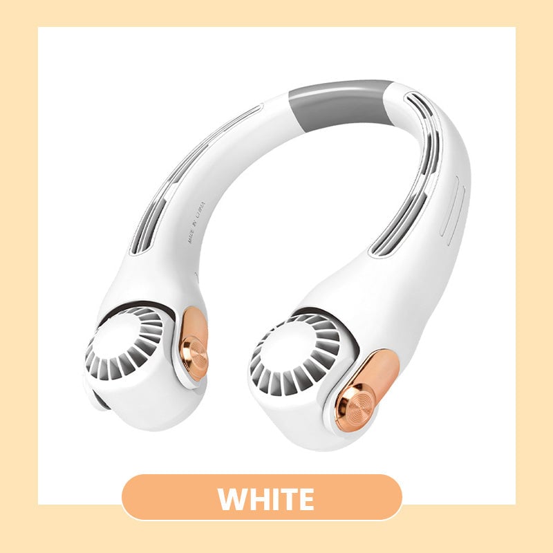 ⏰Last Day Special Price ￡13.99!!❄Neck Air Conditioner Fan – Ultra‑quiet, 360° rotating, 3 speeds. Hands‑free cooling, long battery. Summer essential! 😎🌬️