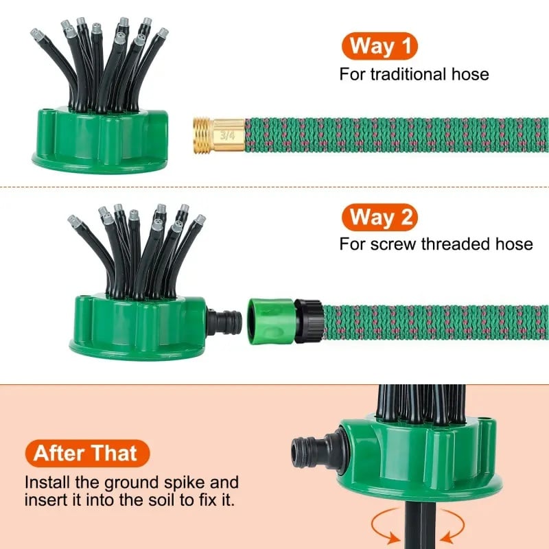 Buy 2 Free Shipping💦Adjustable Multi-Nozzle Lawn Sprinkler