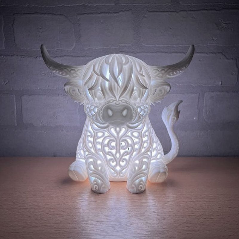 Hollow-Out Highland Cow Ornament