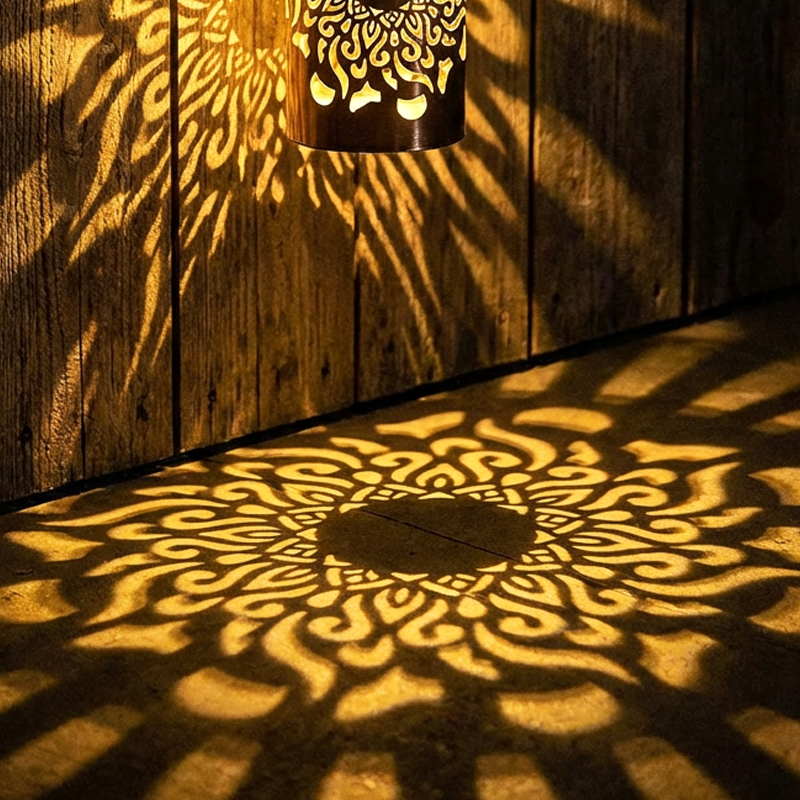 🌀💥Limited Sale - 49% OFF🌞💡Solar Mandala Wall Light Outdoor Garden Fence Projector Lamp Patio Ambient Decor