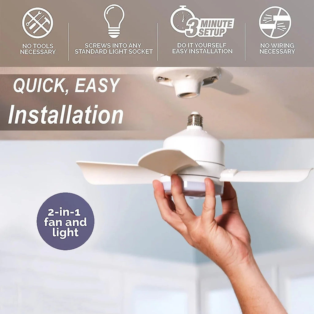 🏆🔥SmartBreez™ PRO 40W LED Ceiling Fan Light – 20.5” Ultra-Quiet with Remote 🎯 | For Bedroom 😴, Kitchen 👩‍🍳 & Garage 🛠️ – UK Ready! 🇬🇧