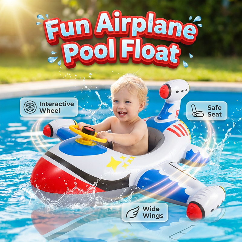 Summer Sale💦Airplane Inflatable Pool Float for Kids
