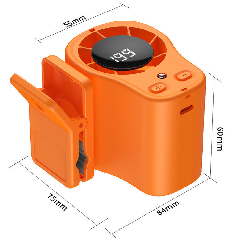 ❄️Summer cool-down deal⚡50K+ SOLD!🔥Joytutus Car Clip-On Fan – USB Rechargeable with LED Display, 360° Swivel, 100-Speed Stepless Cooling – Perfect Father's Day Gift 💨🎁